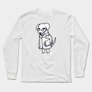 Funny Doctor Dog, Dog Lover Long Sleeve T-Shirt